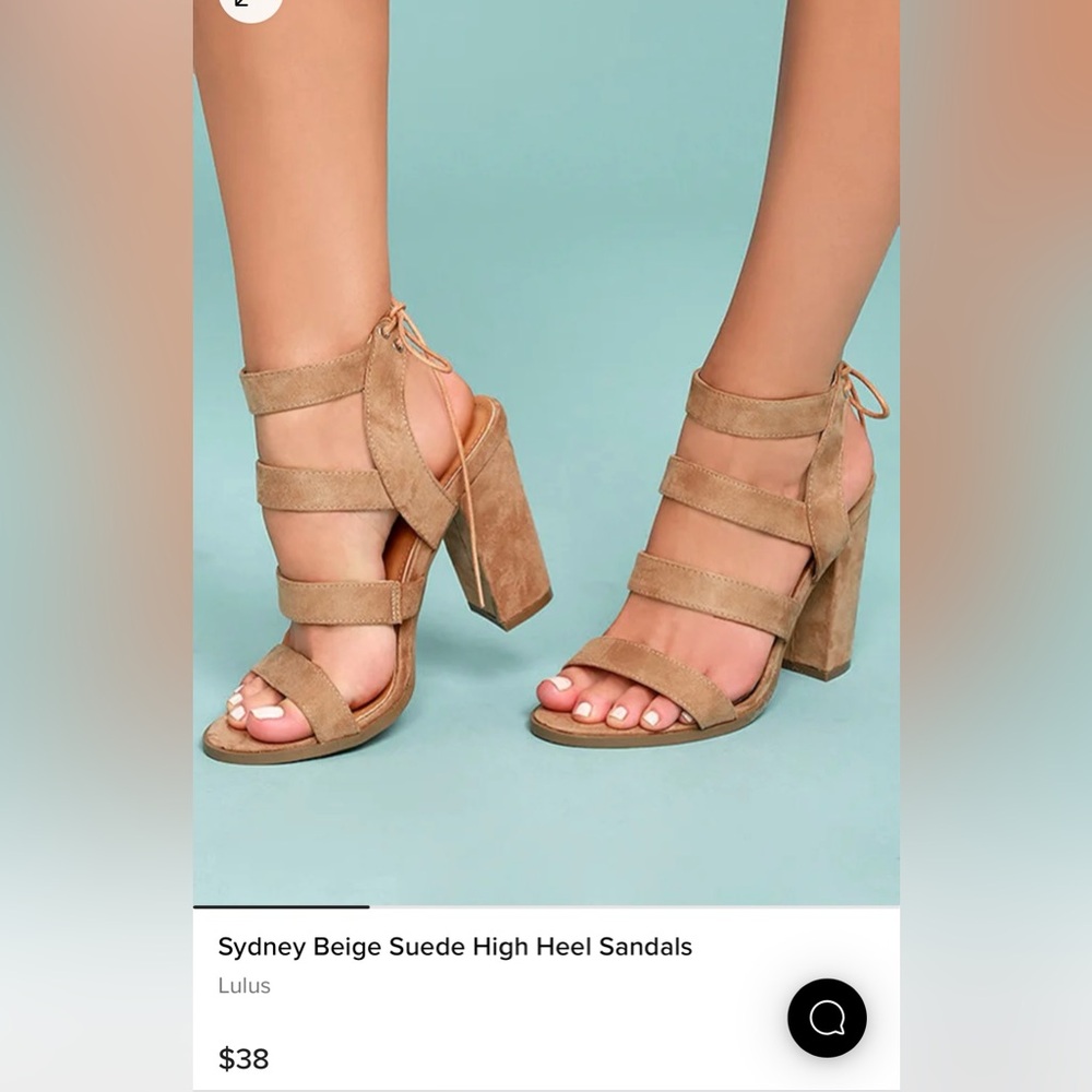 Suede Highheel Sandal